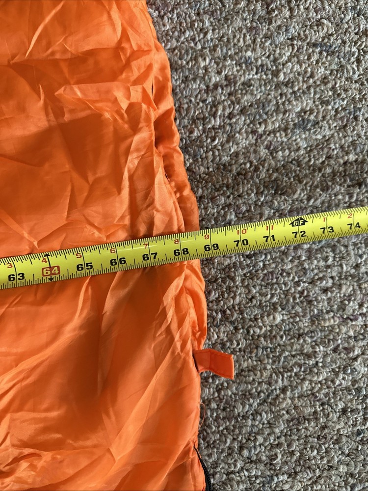 Reveal Camp Sleeping Bag - Orange and Gray