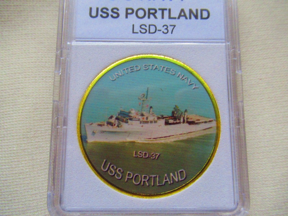 US NAVY - USS PORTLAND (LSD-37) Challenge Coin