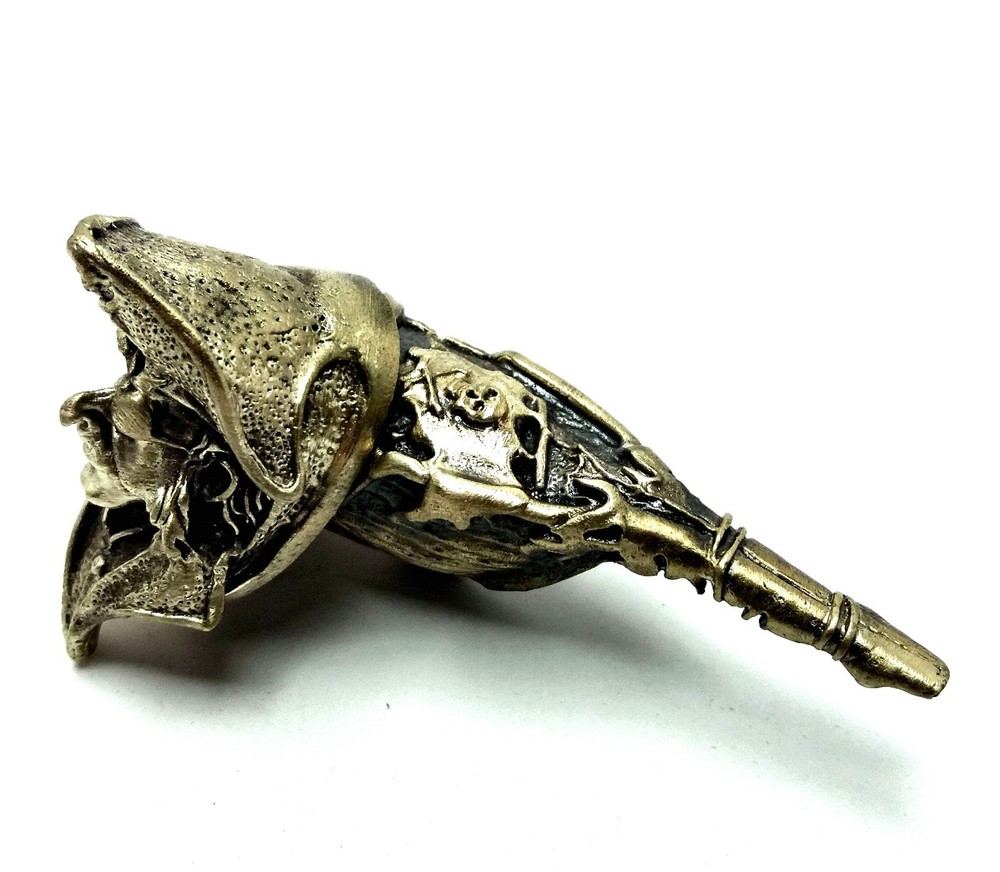 SET PIRATE SOLID BRONZE FINGER GUARD BOLSTER & POMMEL CUSTOM KNIFE MAKING