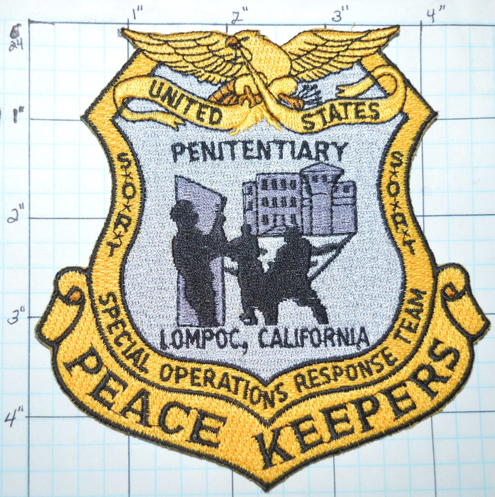 US PENITENTIARY LOMPOC CALIFORNIA SPECIAL OPERATIONS RESPONSE TEAM POLICE PATCH