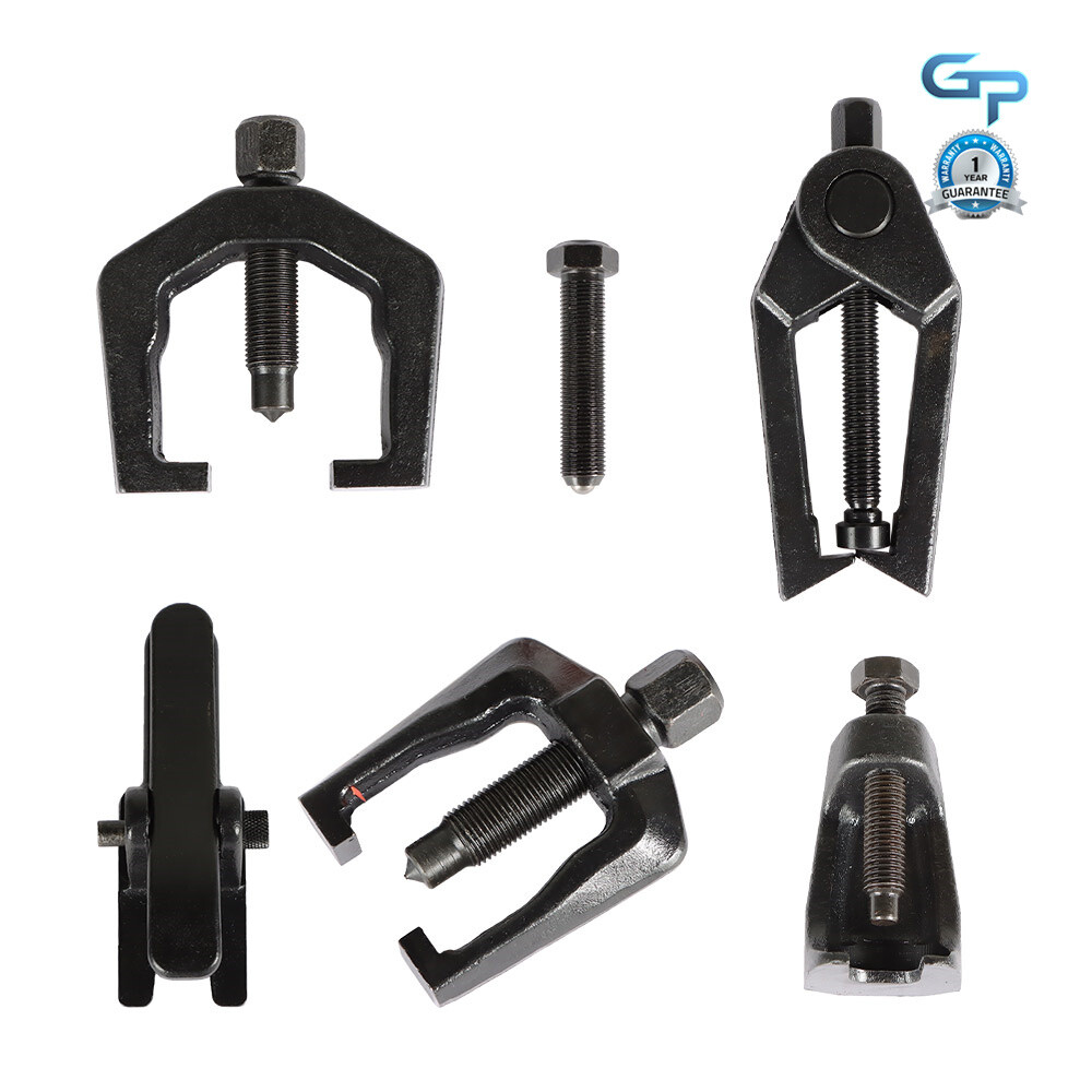 6Pcs Front End Service Tool Kit Pitman Arm Puller Ball Joint Tie Rod Remover Set