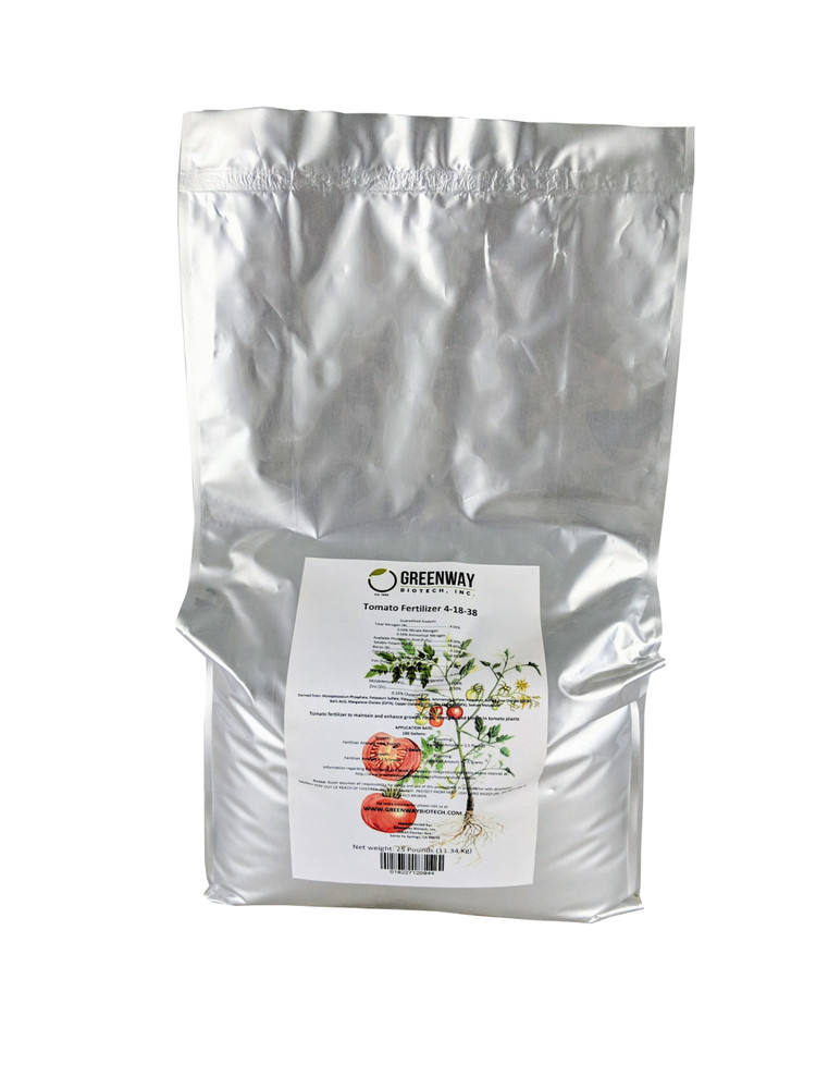 Tomato Fertilizer 4-18-38 + Micros 25 Pounds - Makes 5000 Gallons Hydroponics