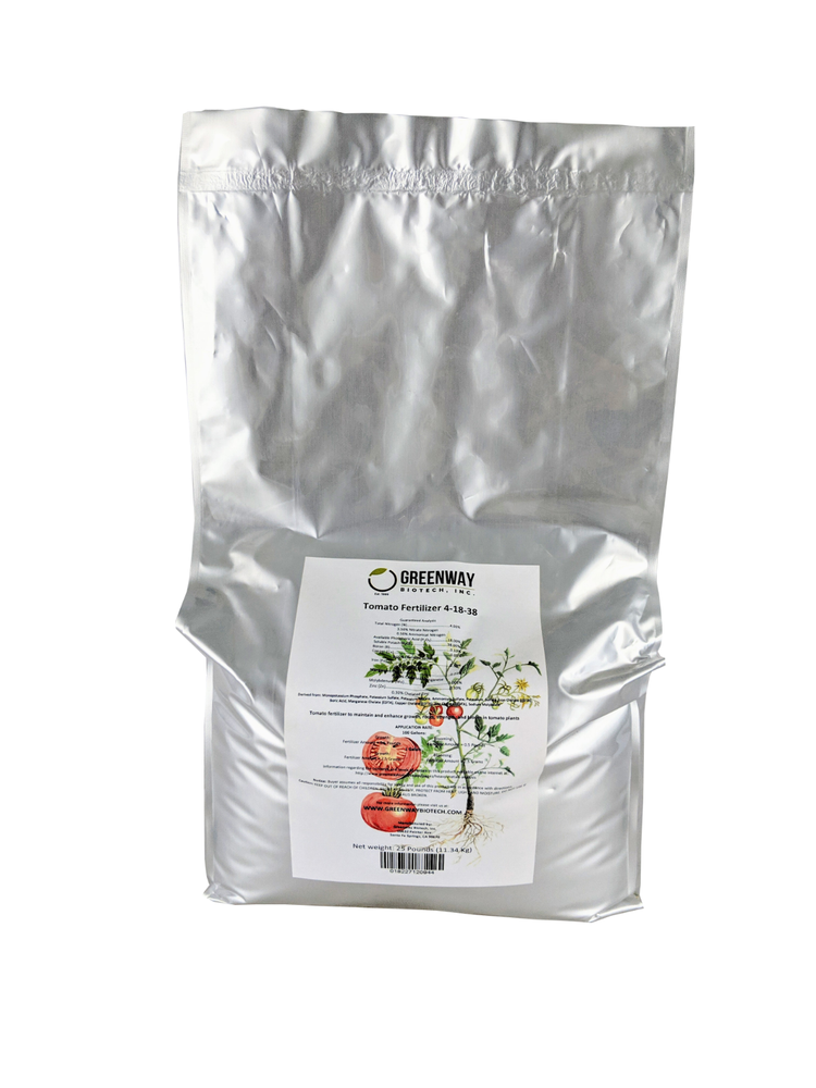 Tomato Fertilizer 4-18-38 + Micros 25 Pounds - Makes 5000 Gallons Hydroponics