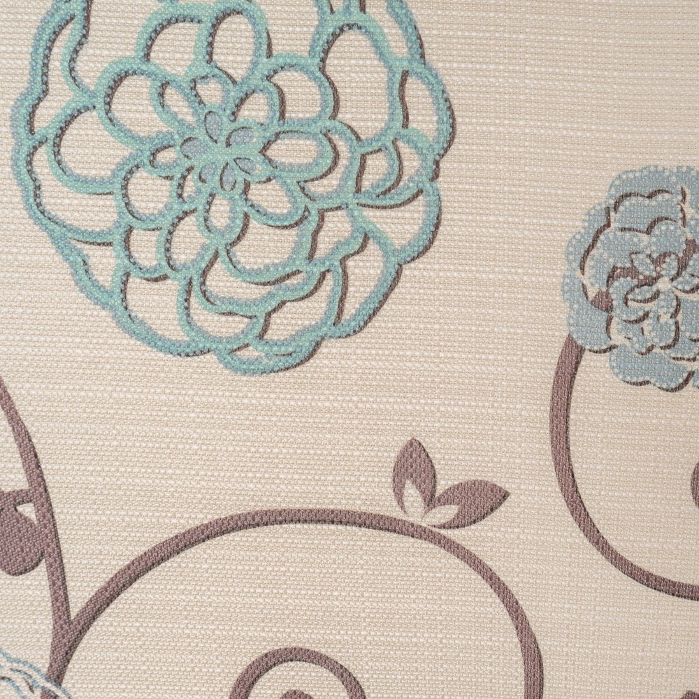 50'' Upholstered Loveseat|White and Blue