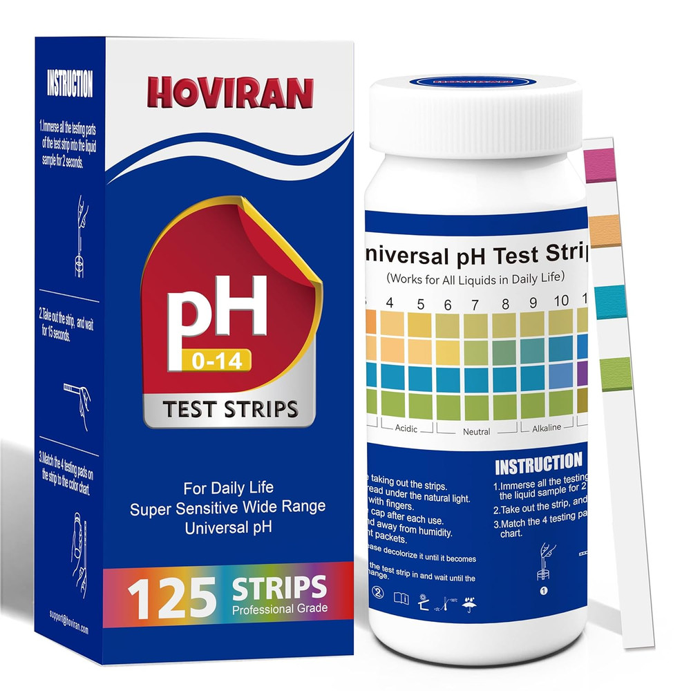 Universal Ph Test Strips 0-14, Ph Testing Kit for Water, Soap Making & Kombucha