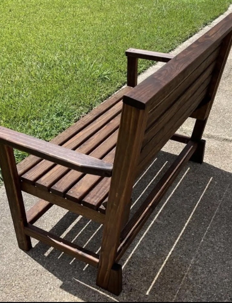 Custom Made Wooden Bench
