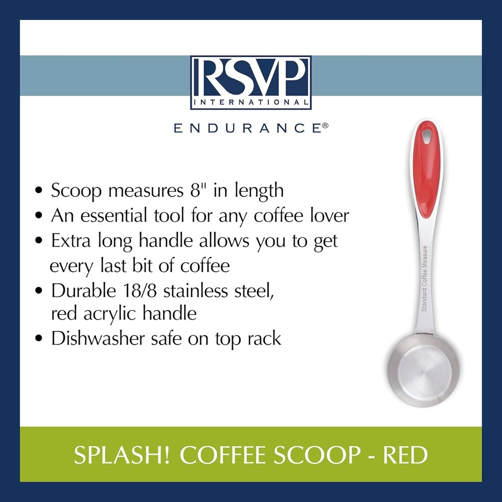 Coffee Scoop Collection 2-Tablespoon Red Acrylic