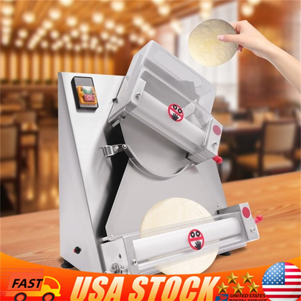 4-12" Electric Pizza Dough Roller Sheeter Pastry Press Making Machine