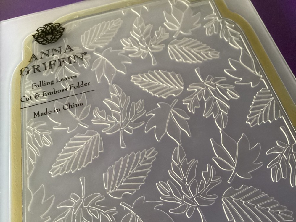 Anna Griffin Spellbound Patterns Falling Leaves Cut & Emboss Folder