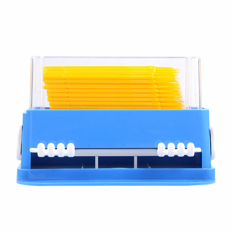 Dental Dispenser Holder Container + 400 Pcs Disposable Applicator Micro Brush
