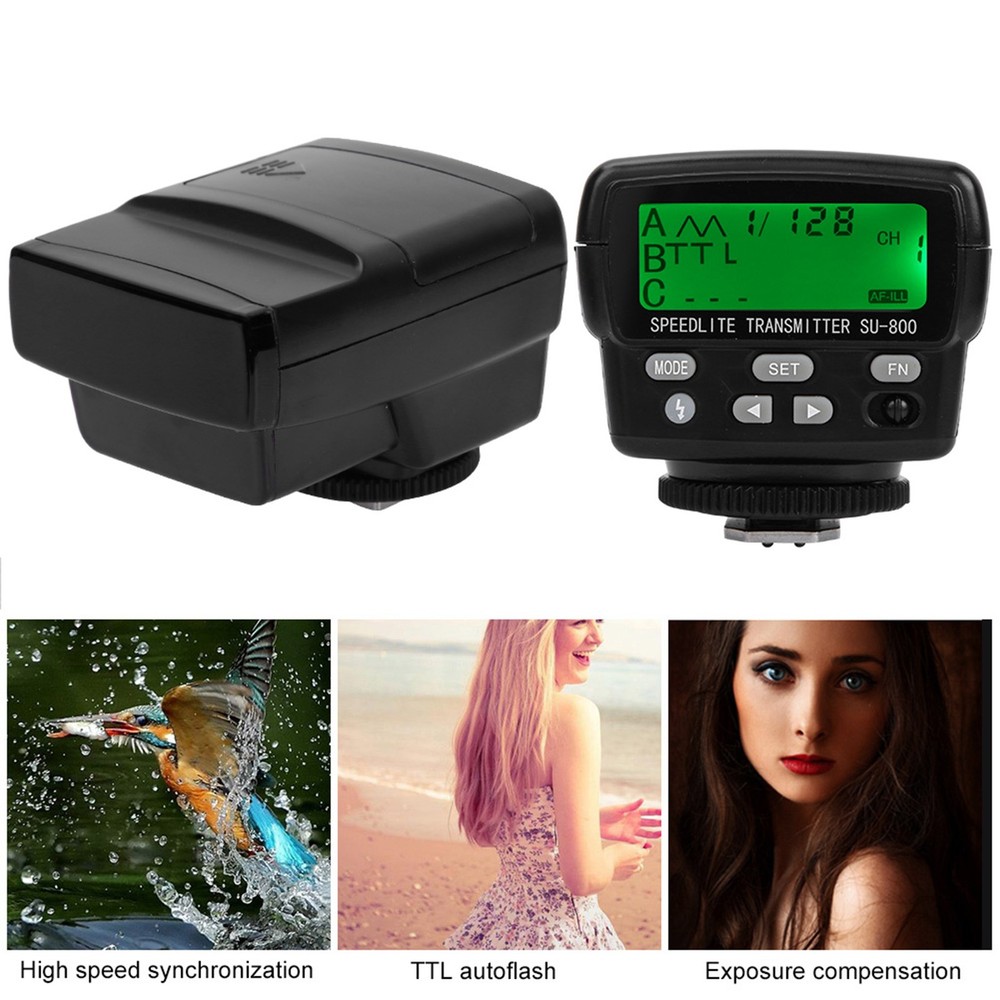 SU800 Wireless TTL Speedlight Commander Flash Light Trigger Transmitter For NEW