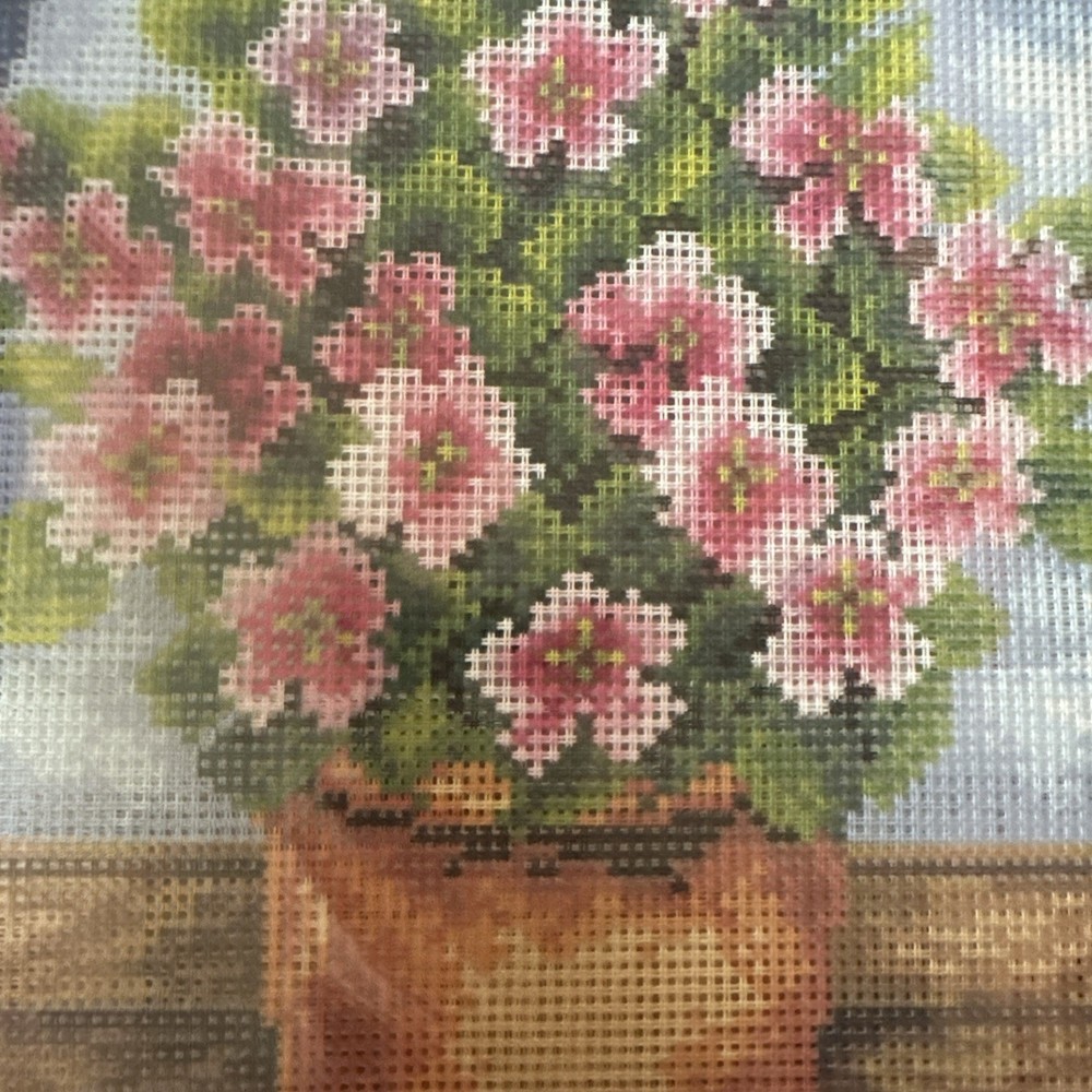 Orchidea Printed Needlepoint canvas for halfstitch without Floss 24x30 Cm