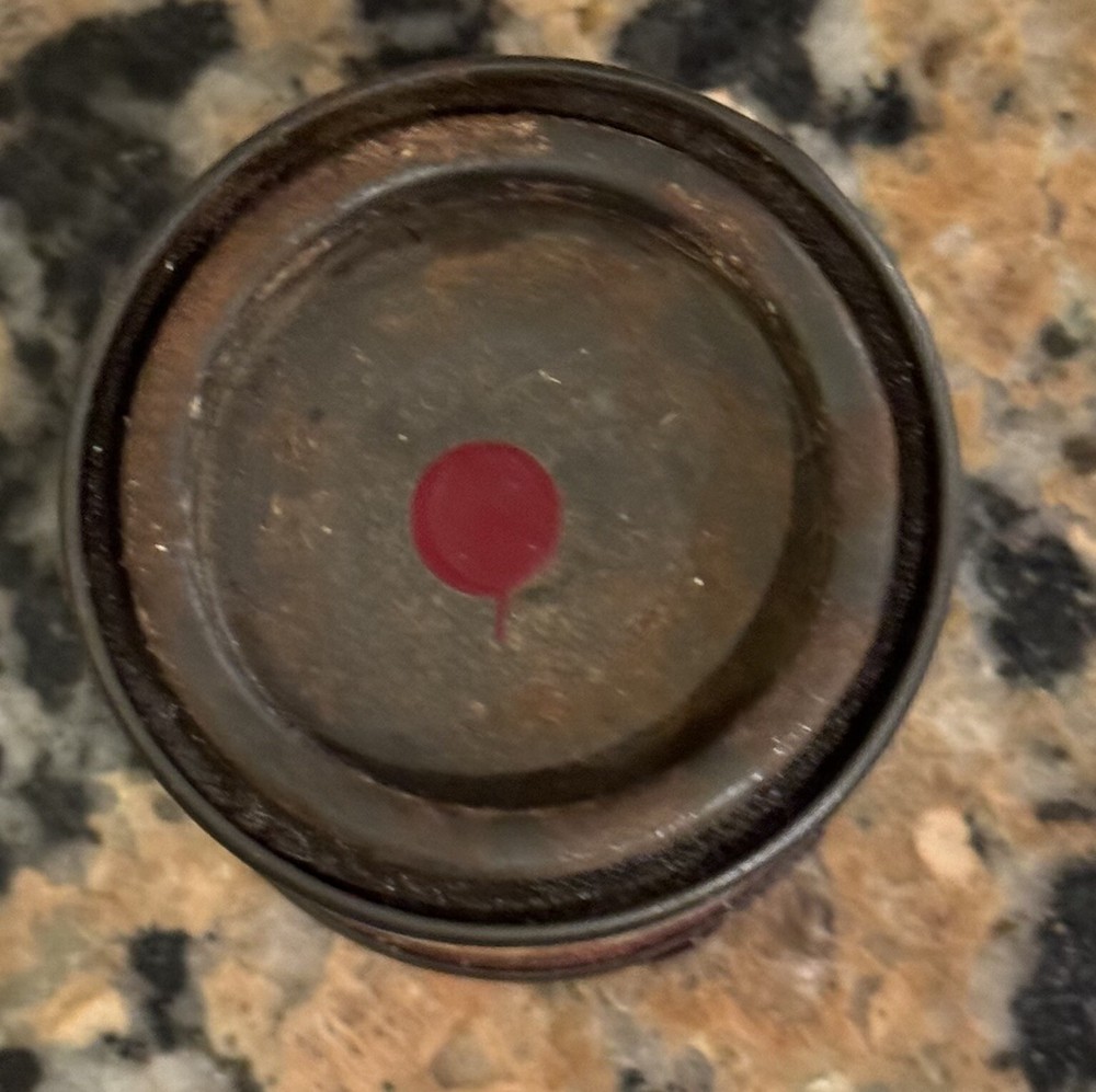 Vintage Honda Maroon Paint Japan 2.5” Tin Empty