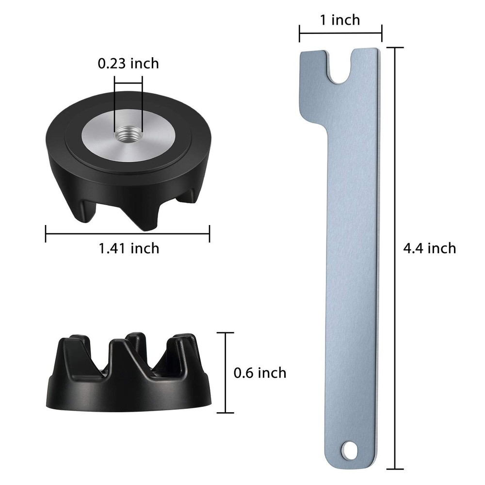 Mudder 5 Packs 9704230 Blender Coupler Coupling Replacment Black