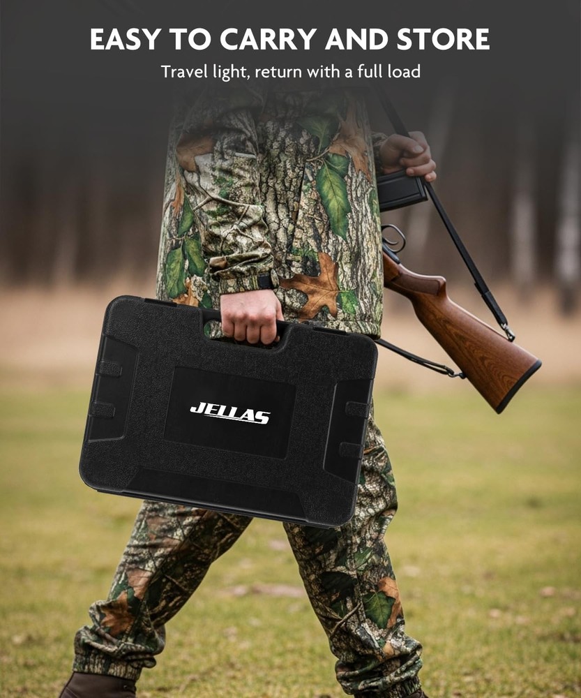 Jellas 7-Pc Hunting Field Processing Set with Axe, Bone Saw, & Sharpener