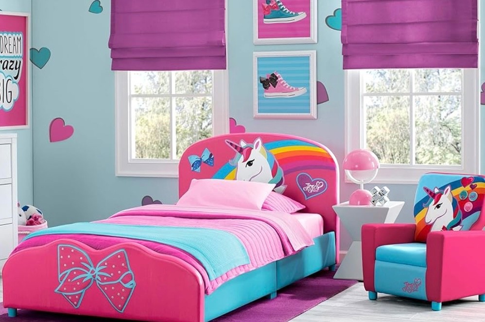 JoJo Siwa Upholstered Twin Bed