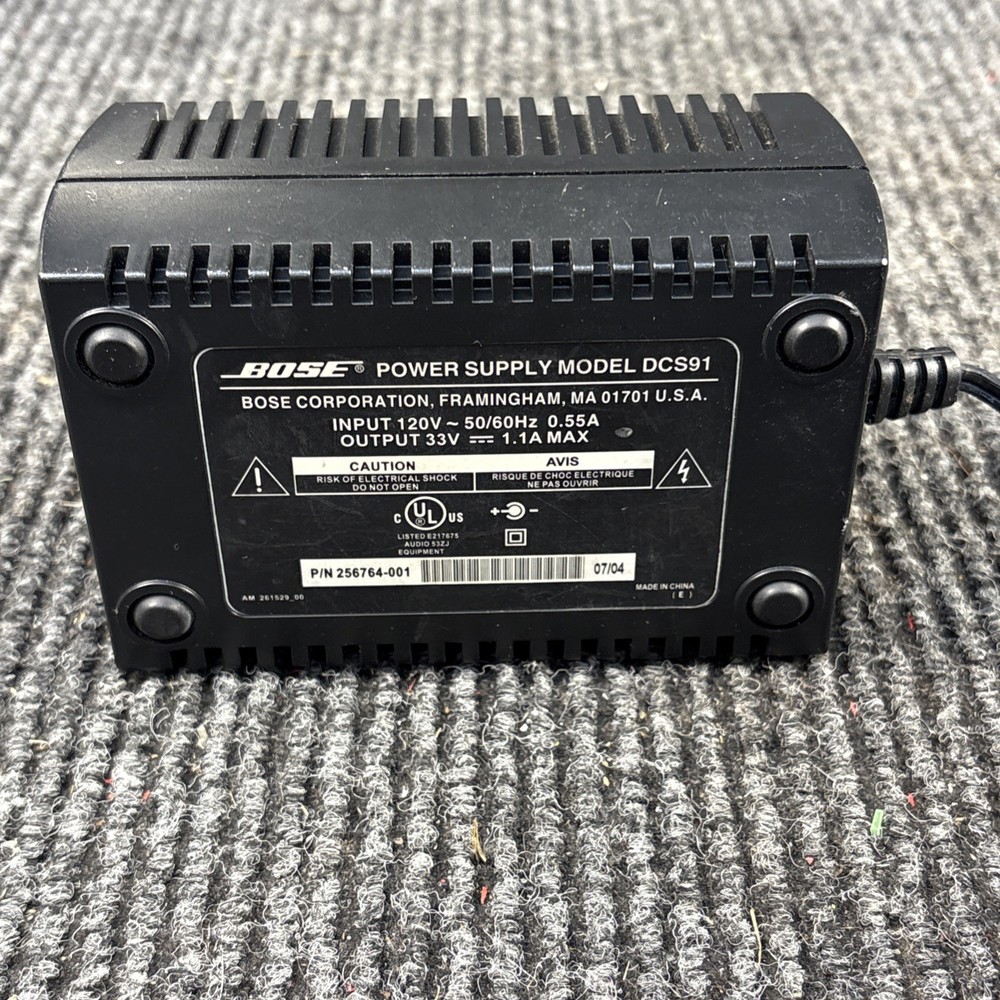 Bose Power Supply Adapter Model DCS91 Input 120V Output 33V 1.1A Max