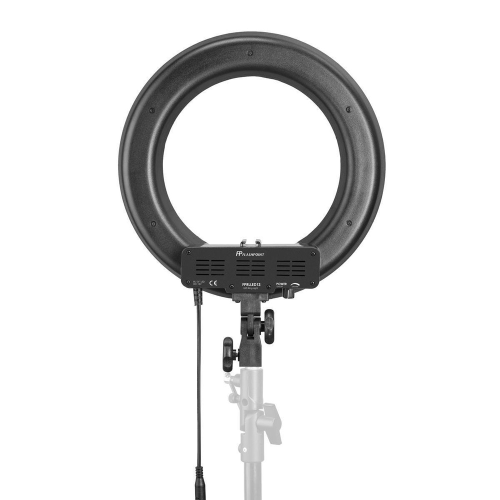 Flashpoint 13" -Dimmable LED 42W 5500K AC Powered Light Ring - White