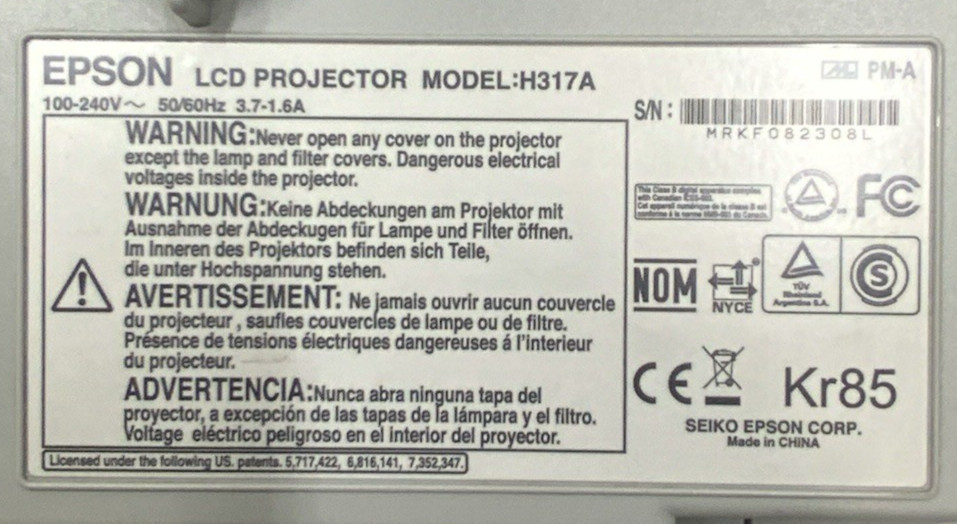 Epson BrightLink 450Wi Interactive Projector (981 Lamp Hours) | H317A