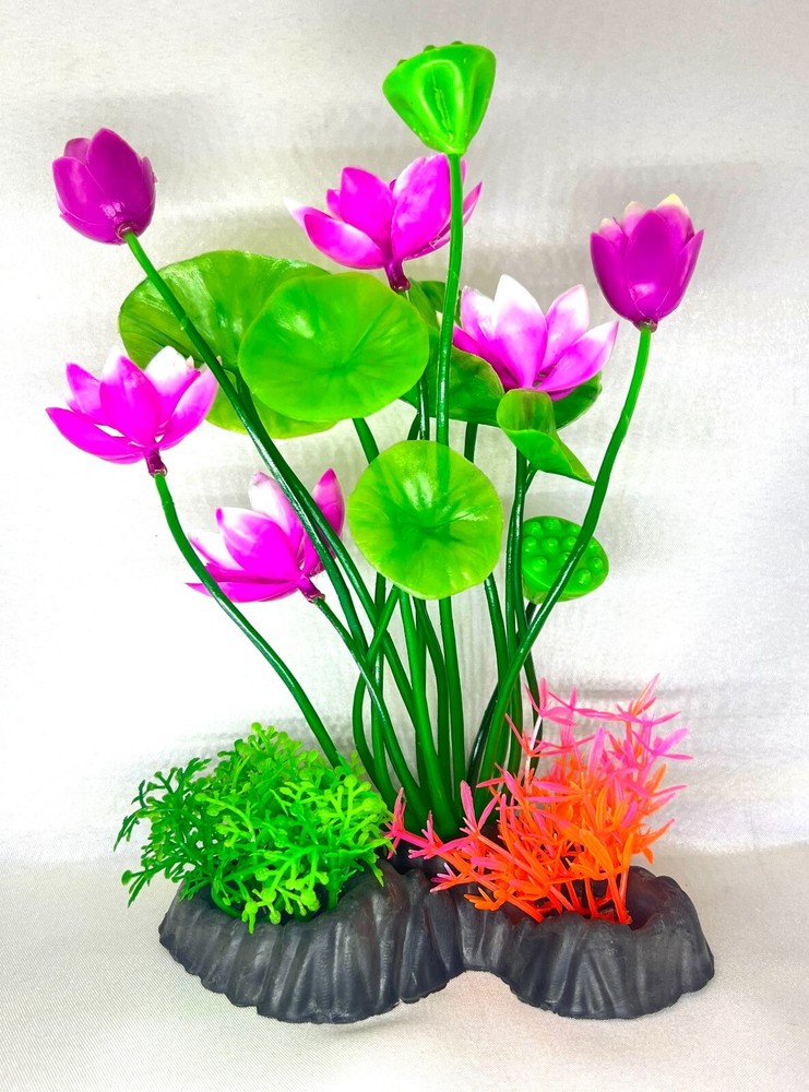 Pack of 10 Large Aquarium Artificial Plants - Various Sizes