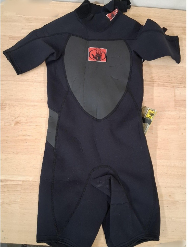 Body Glove Junior Method 2.0 Back Zip Spring Performance Wetsuit, Black, Size 10