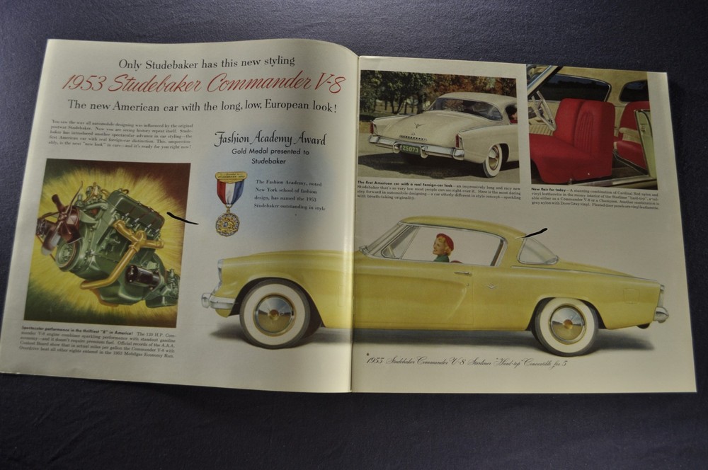 1953 Studebaker Brochure Commander Starliner Champion Starlight Coupe (Hole)