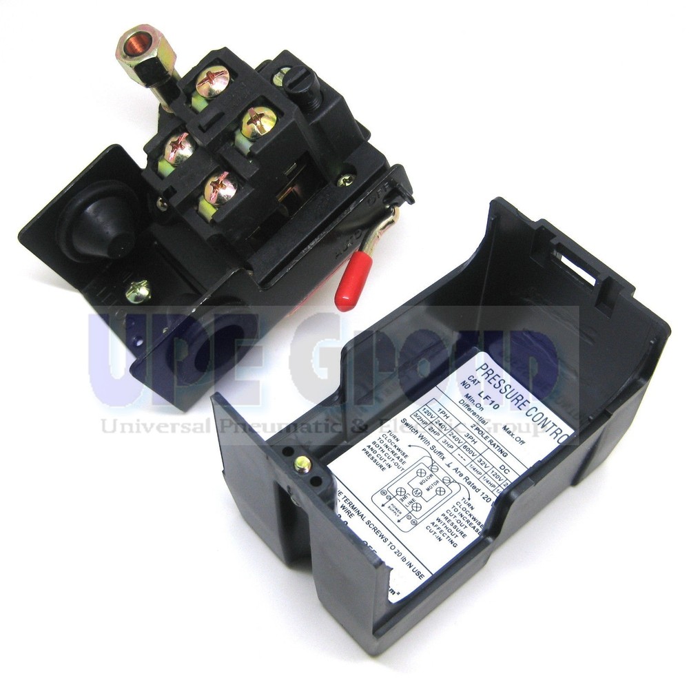 SPEEDAIR REPLACEMENT PRESSURE SWITCH. SINGLE PORT. 95-125 PSI