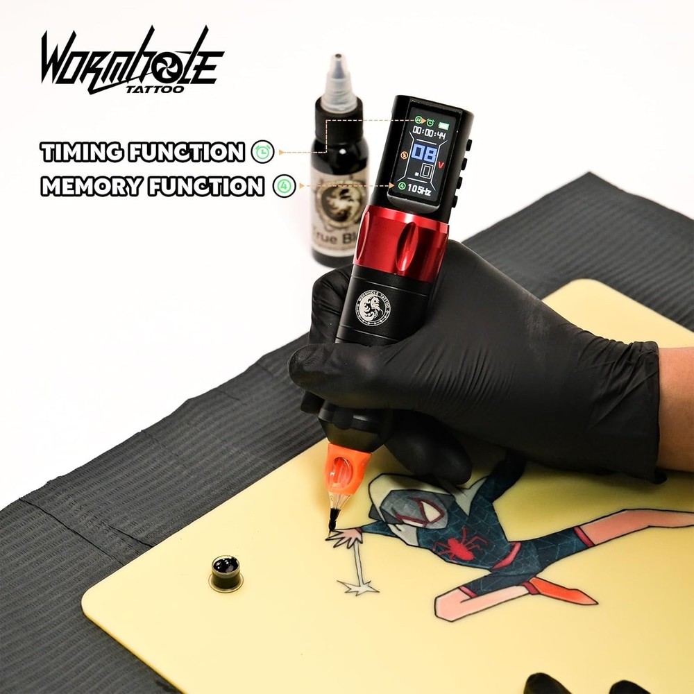 Wireless Tattoo Pen Kit with Long-Lasting Battery & Custom Modes