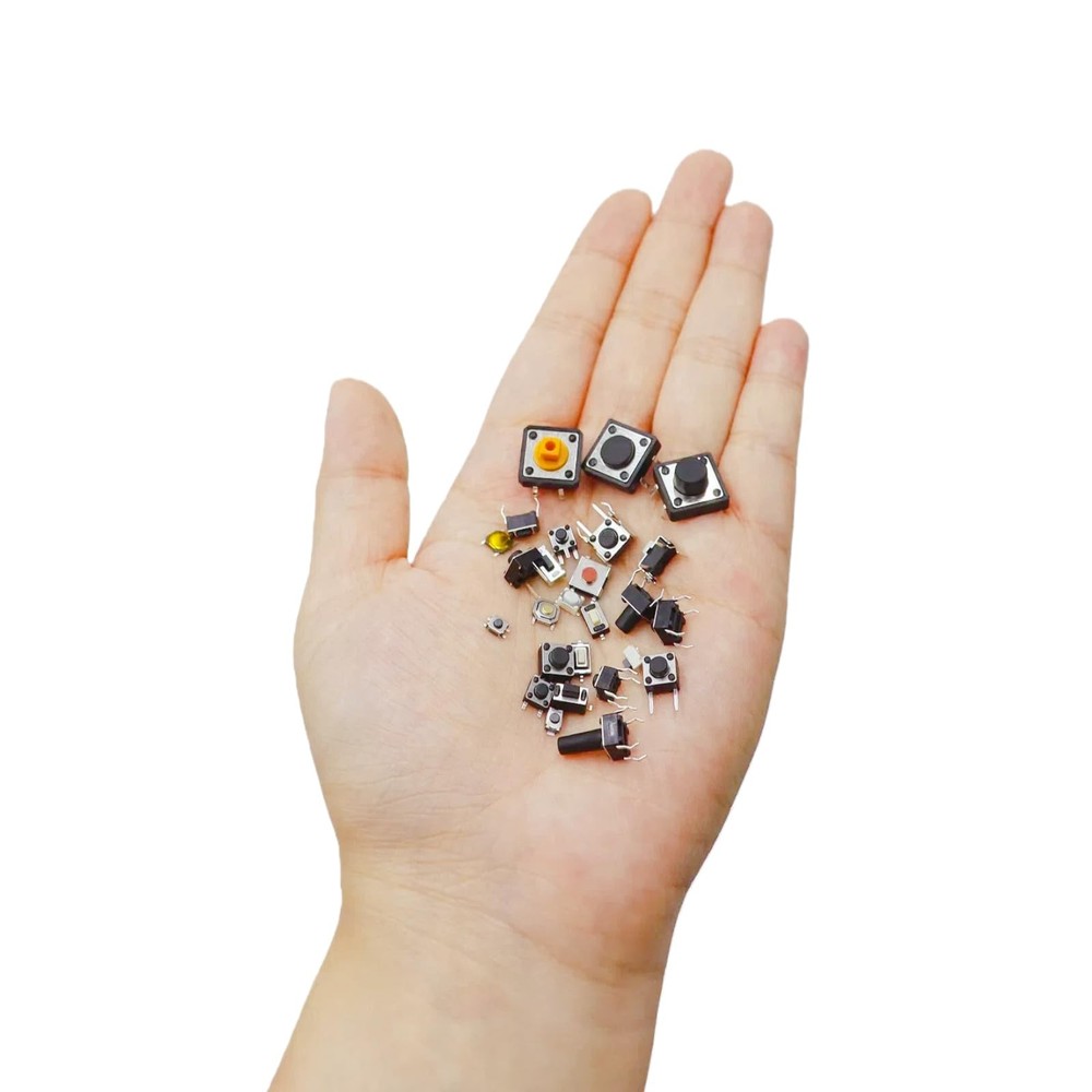 EGSCST 375PCS 26Values Micro Momentary Tactile Push Button Switch Assortment...