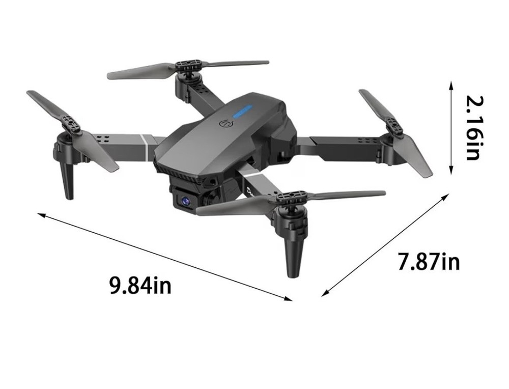 Foldable Quadcopter Drone with 1080P HD FPV Double Camera, 3 Flight Speed