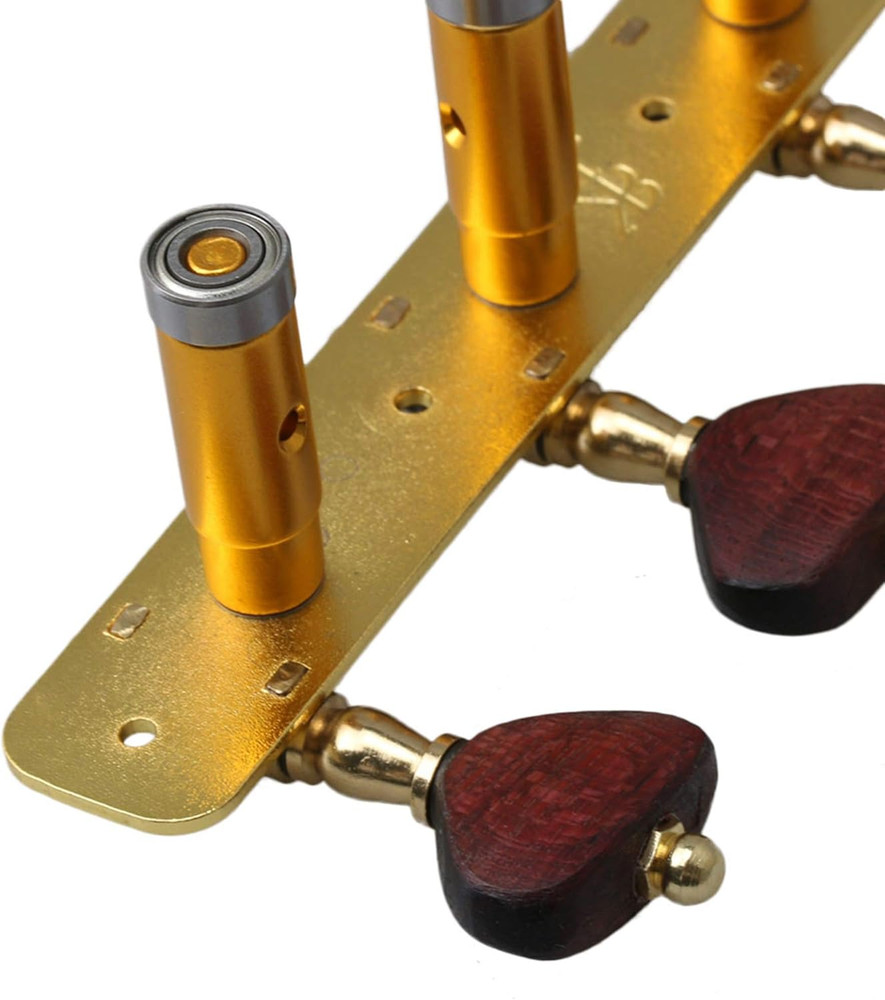 2Pcs Gold-Plated Acoustic Classical Guitar Machine Heads Tuning Keys Peg Replace