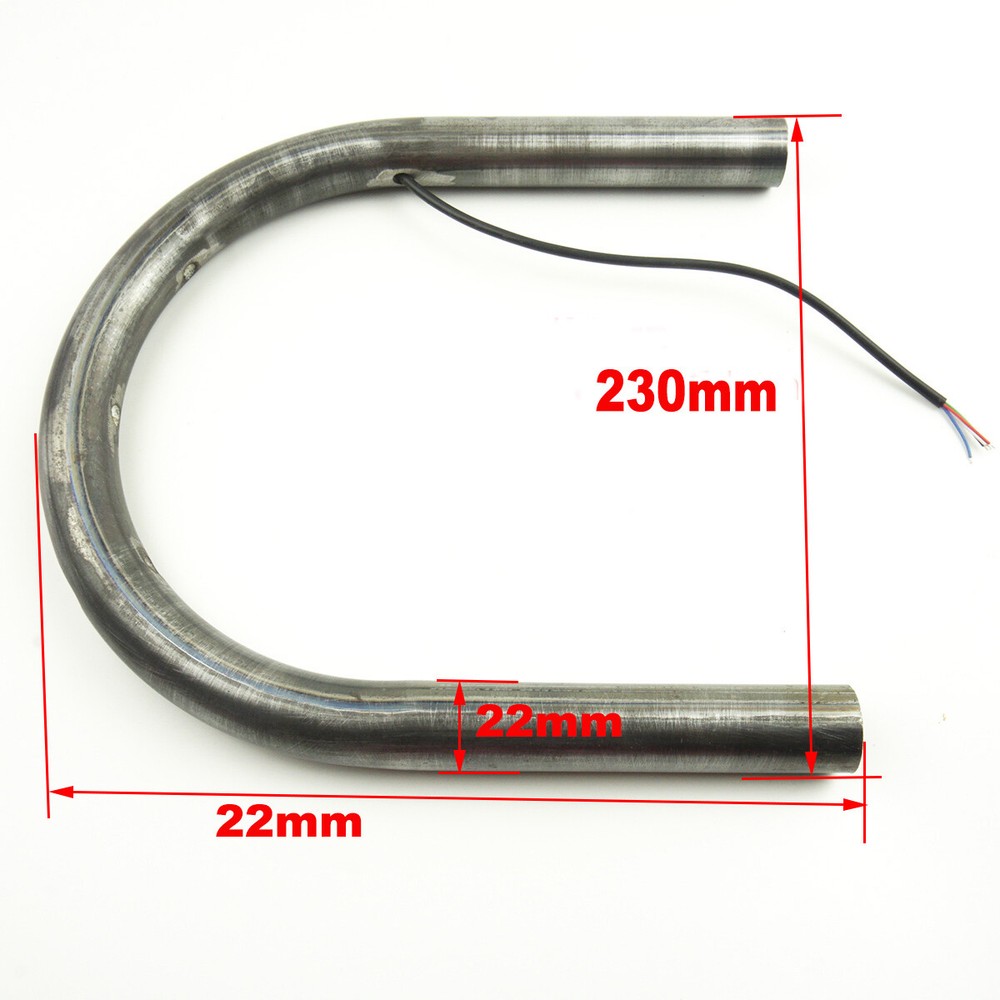 230MM Width Cafe Racer Motorcycle Seat Frame Hoop Flat Loop with LED Tail Lights