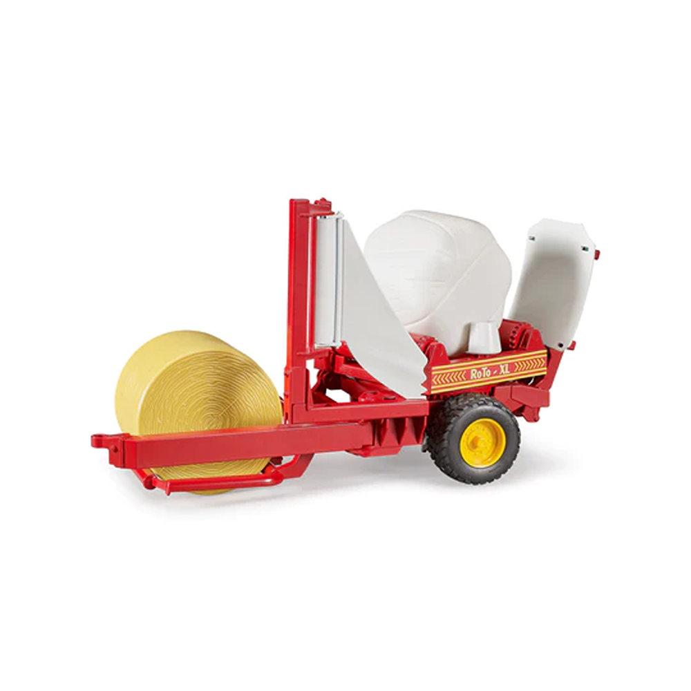 Bruder Bale Wrapper w/ Wrapped and Unwrapped Bales
