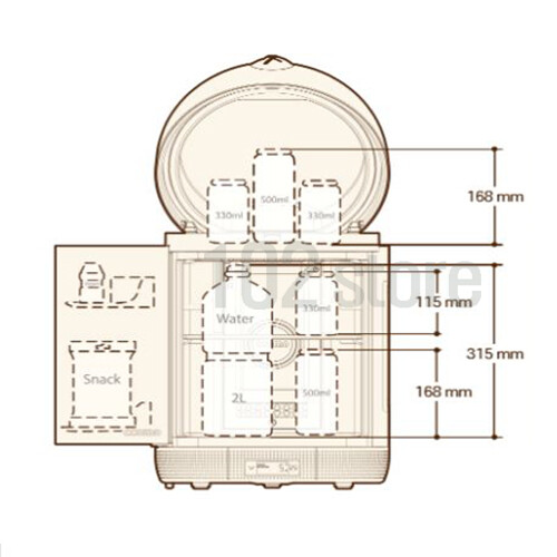 Line Friends Mini Refrigerator Cosmetic Storage Bluetooth Speaker 31L -Express