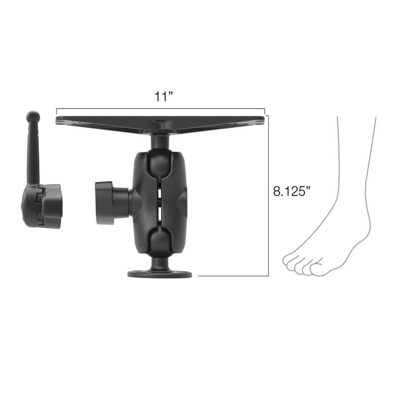 RAM-D-111-C-KNOB9H RAM Large Marine Electronics Mount with RAM H...