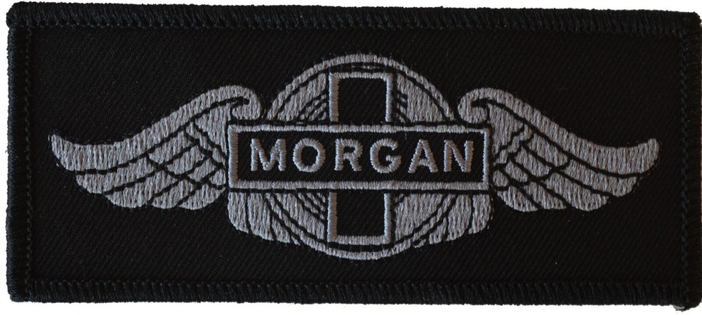 Morgan wings embroidered patch (black)