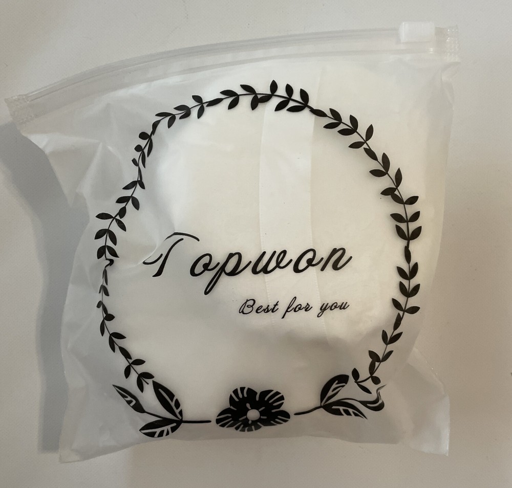 Topwon, 4.5 Inch Makeup Remover Pads, White, 3 Pack