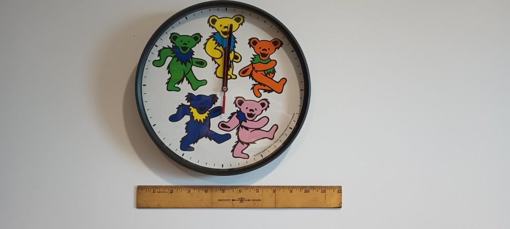 Grateful Dead Dancing Bears Clock