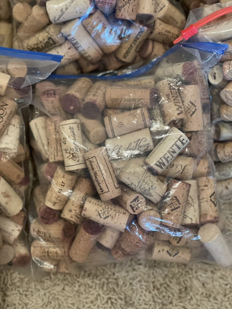 Corks!! 125 Premium Recycled Corks, Natural Wine Corks for Crafts-PRIORITY MAIL
