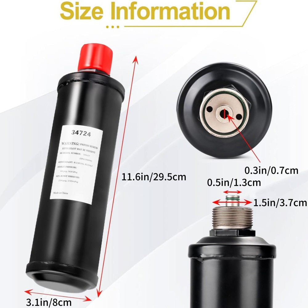 Spin-On Drier Filter Component Unit 34724 For Robinair Recovery Machine 342000