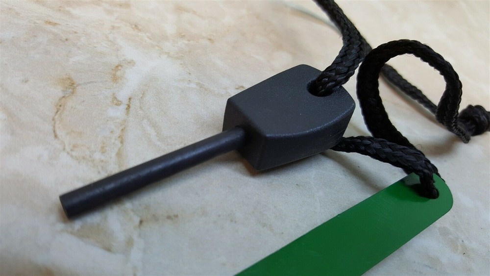 Green Magnesium Fire Starter Emergency Survival Tool