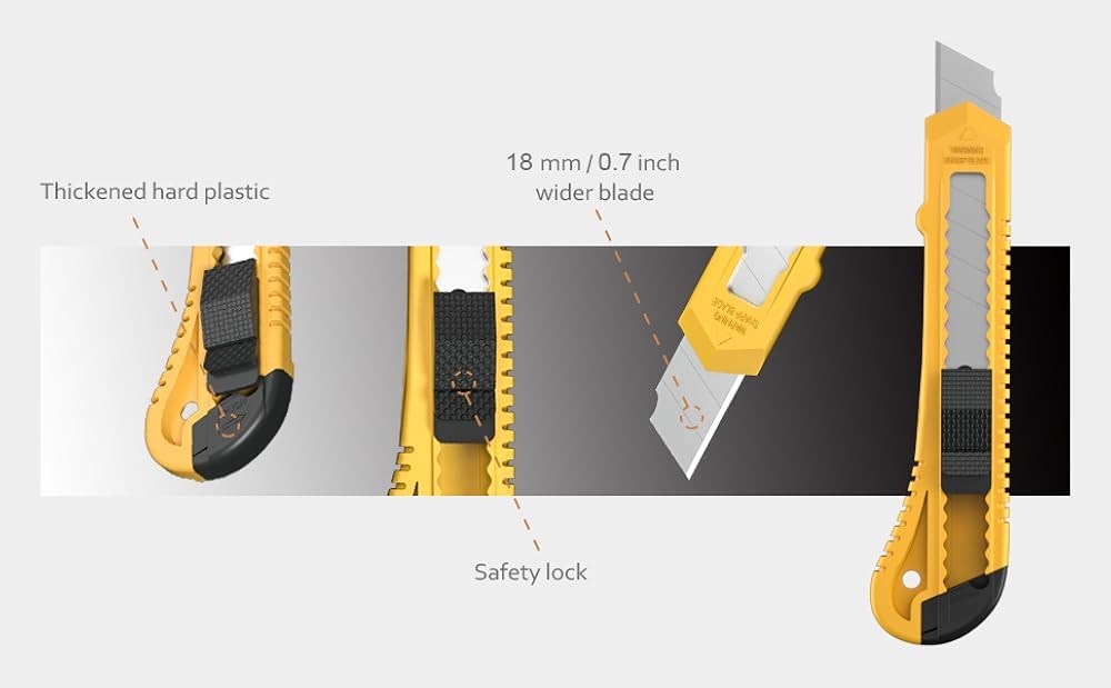 Utility Knives PCS Extra Blades, Plastic Box Cutters Bulk