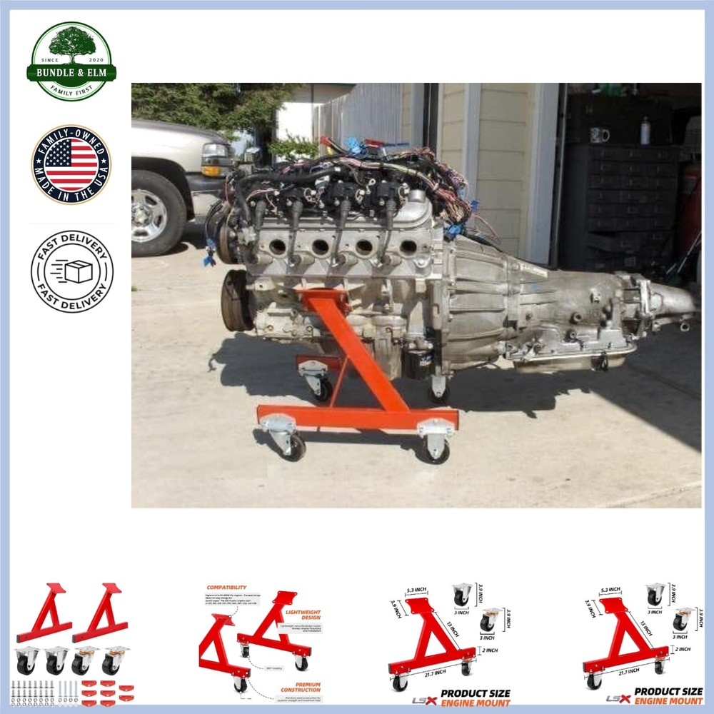 Lightweight Engine Cradle for All LS Series Engines with Tool Storage