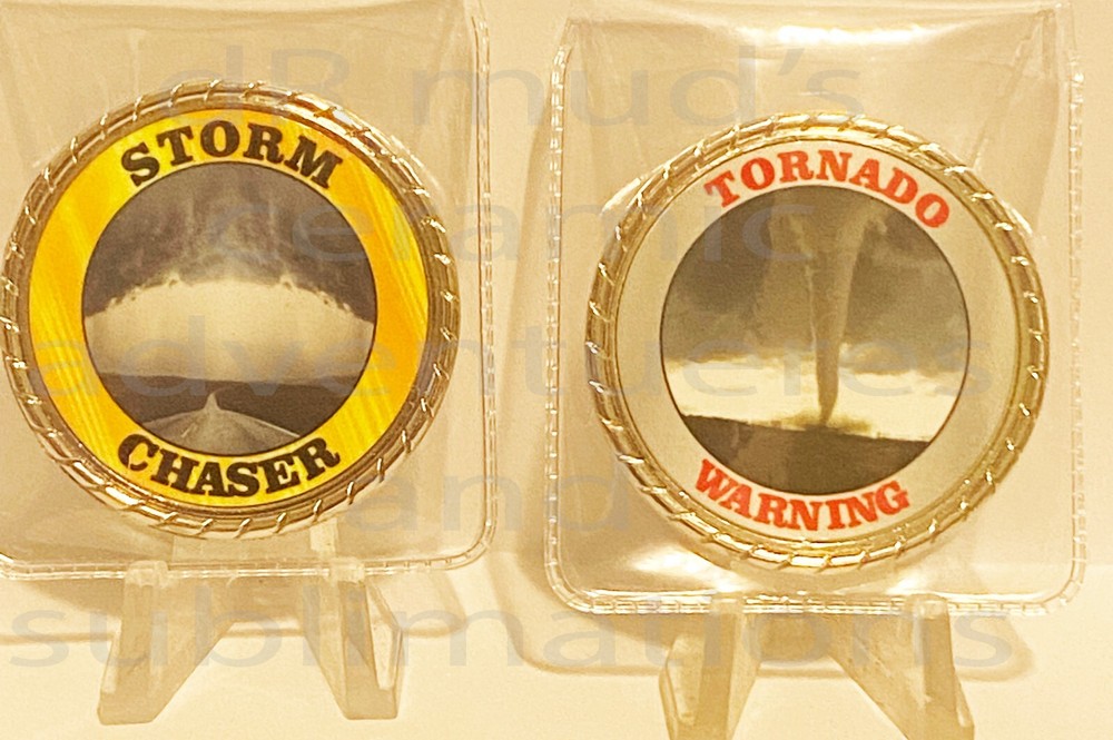 Cool Storm Chasers Tornado Warning novelty Coin
