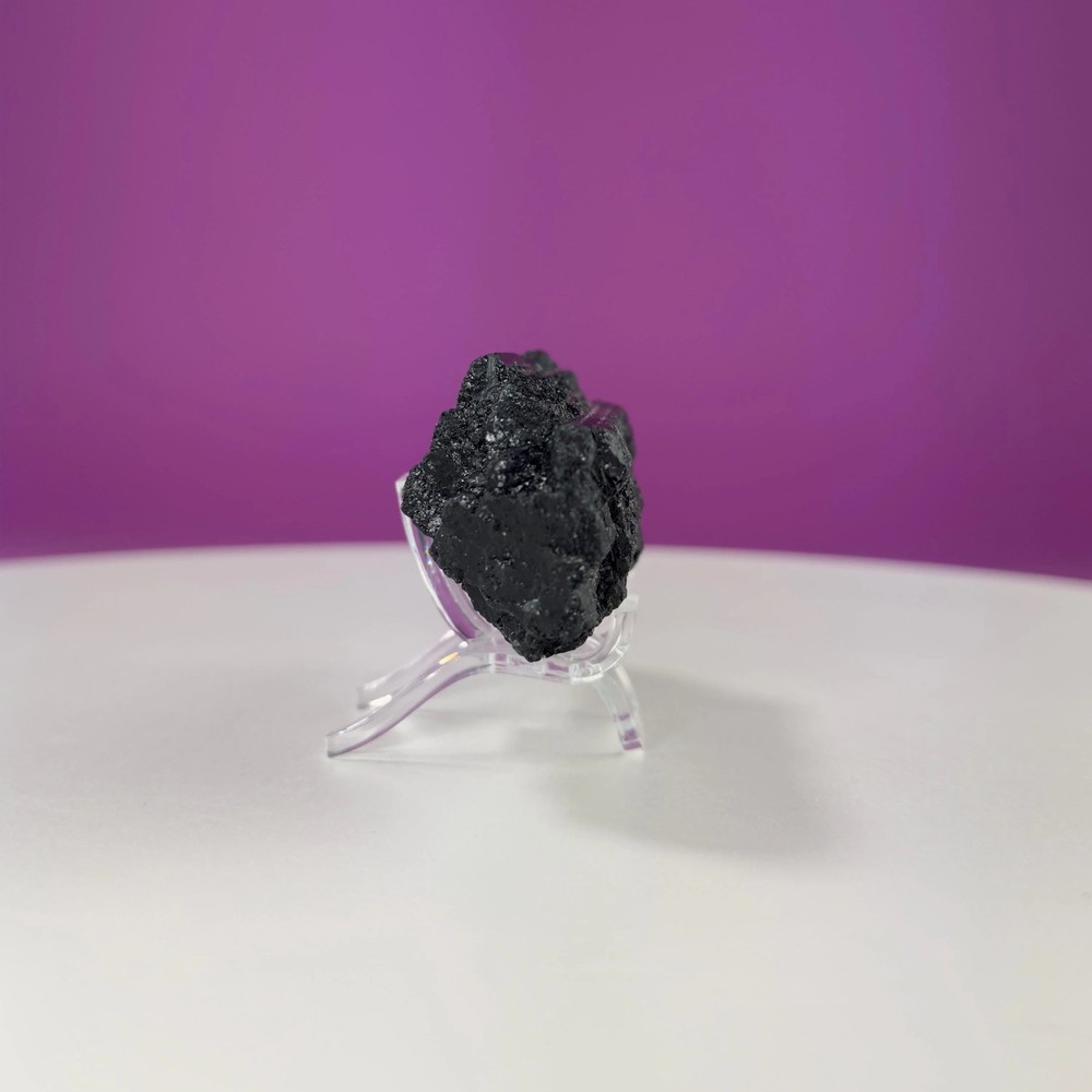 Black Tourmaline Specimen (Includes Acrylic Stand)