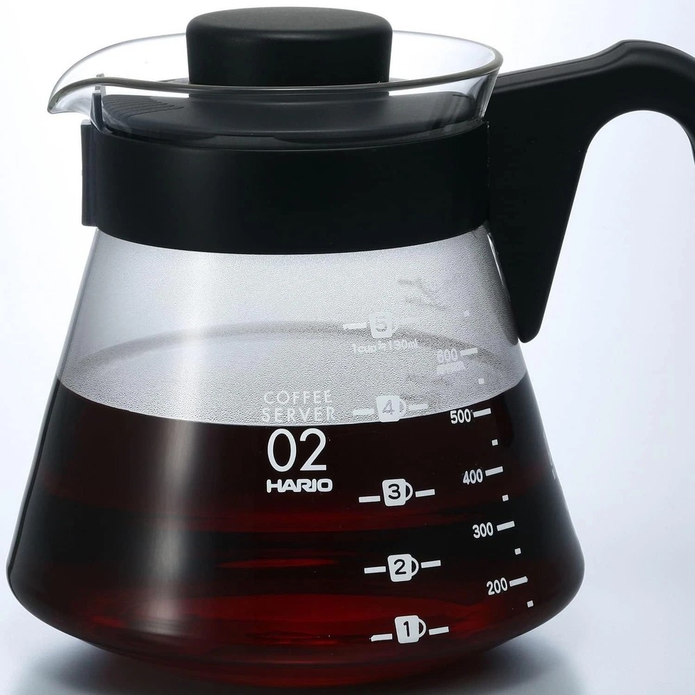 V60 Glass Coffee Server 700ml Black
