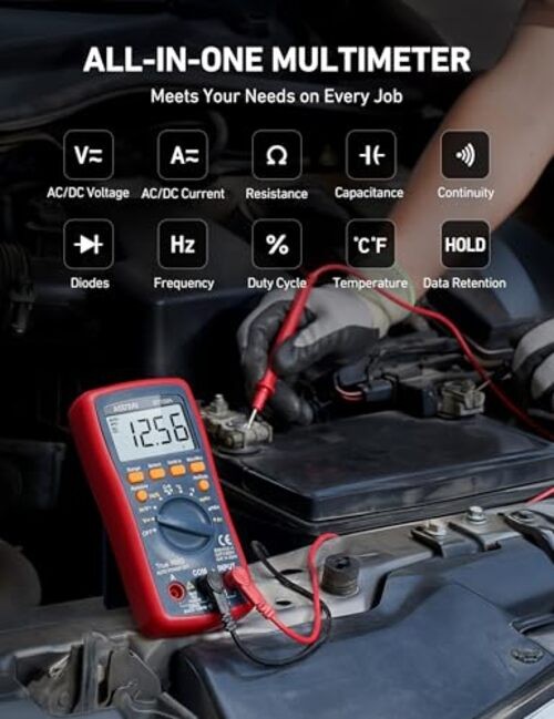 Digital Multimeter, TRMS 4000 Counts Volt Meter (Manual and Auto Ranging);