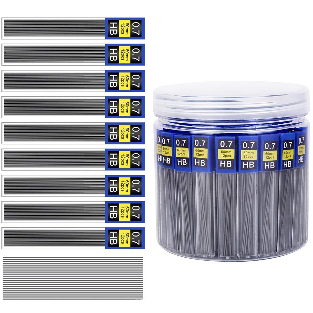 Morepack 840 Pieces Lead Refills,0.7 mm HB,Break Resistant Mechanical Pencil ...