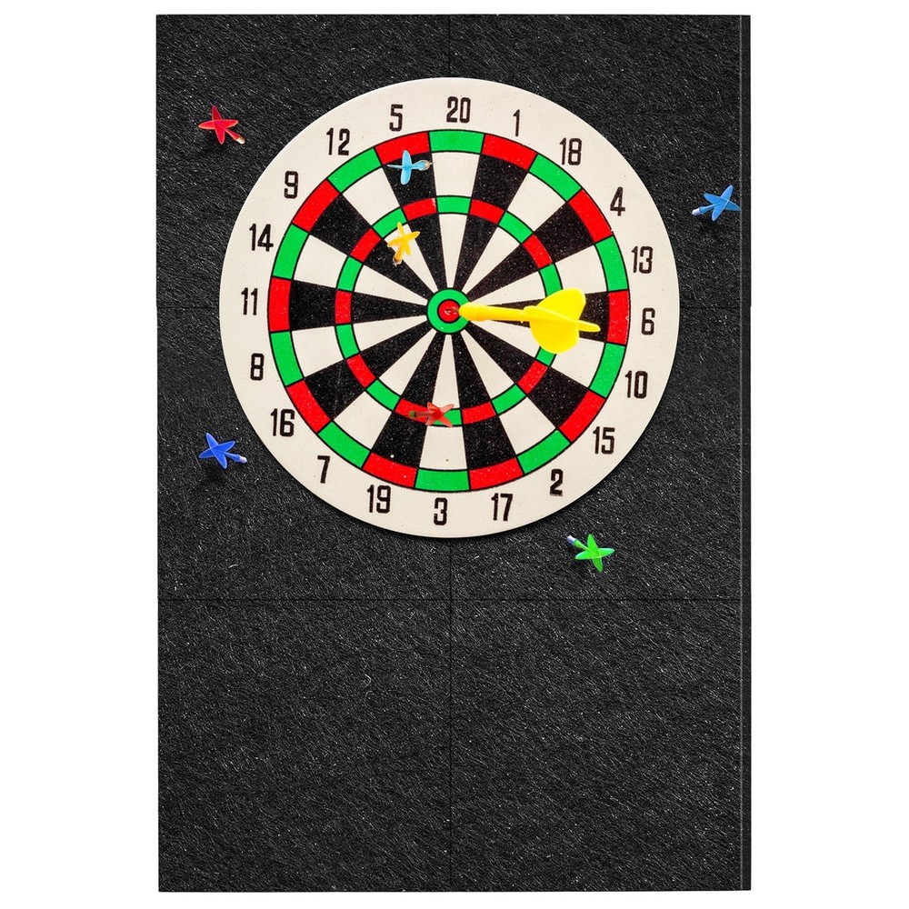 Dart Board Wall Protector Self-Adhesive Surround black