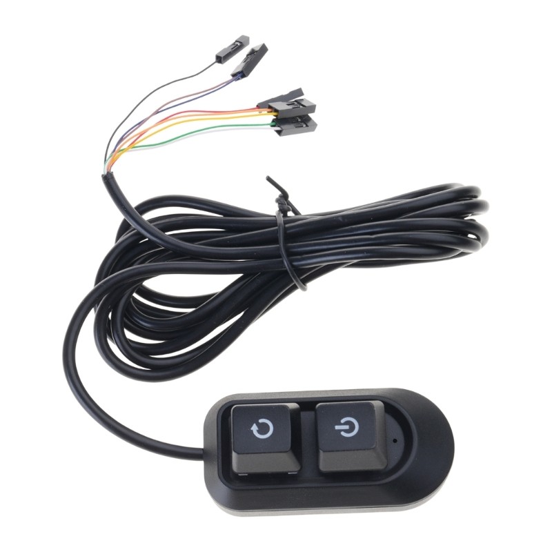 PC Case External Power Reset Switching Colorful Lighting Effects For Computer